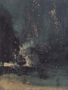 James Mcneill Whistler Noc-turne in Black and Gold:the Falling Rocket (mk43) oil painting reproduction